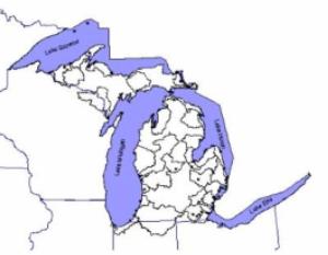 Map depicting Great Lakes SWAP areas (10 KB)