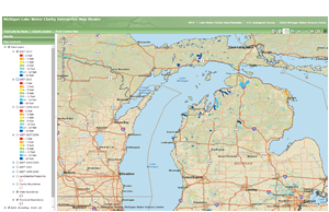 Michigan Lake Water Clarity Interactive Map Viewer