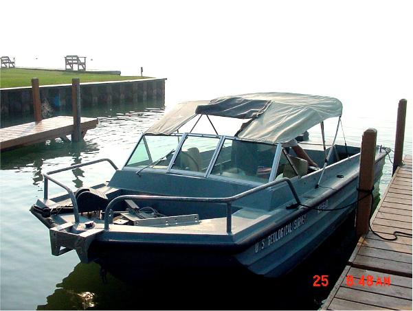 Figure 7. USGS boat used in the ADCP survey of St. Clair River. 